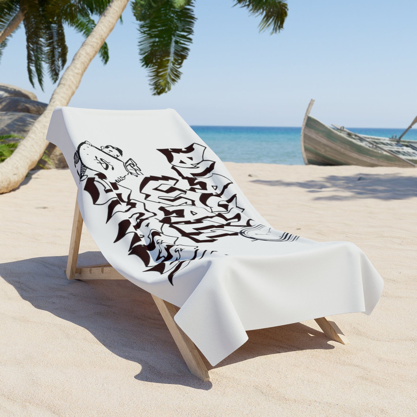 BLACK WALL STREET Beach Towel