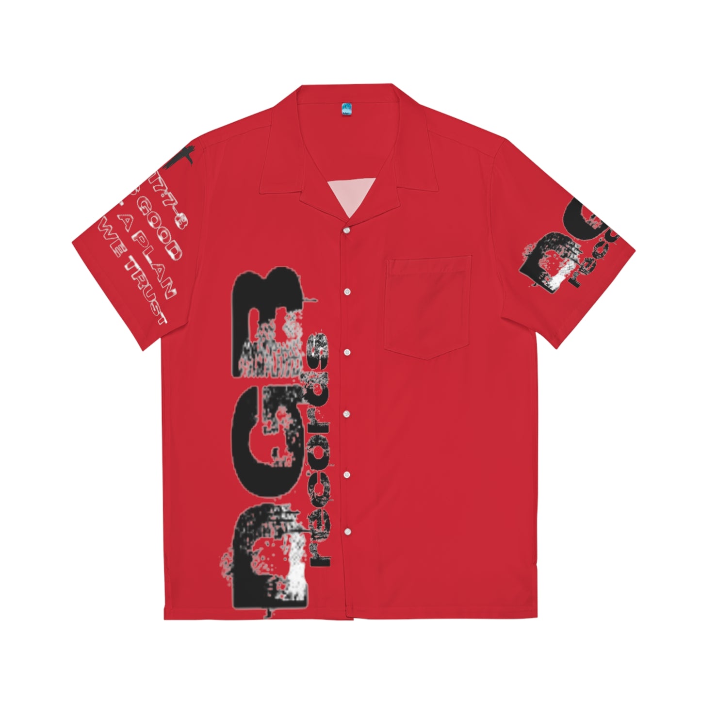 DGB ROSE RED Hawaiiain Button-Down