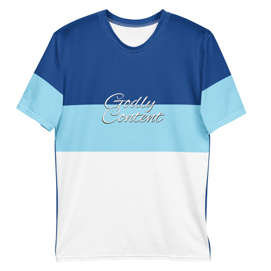 GODLY CONTENT BLUES COMFY TEE